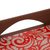 Reverse painted glass tray, 'Orange Bouquet' - Floral Reverse Painted Glass Tray from Peru (image 2d) thumbail