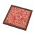 Reverse-painted glass coasters, 'Orange Bouquet' (set of 6) - Floral Reverse-Painted Glass Coasters (Set of 6) from Peru (image 2f) thumbail