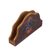 Reverse painted glass napkin holder, 'Majestic Orchid' - Reverse Painted Glass Napkin Holder in Brown from Peru (image 2e) thumbail