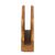 Reverse painted glass napkin holder, 'Majestic Orchid' - Reverse Painted Glass Napkin Holder in Brown from Peru (image 2f) thumbail