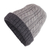 Reversible 100% alpaca hat, 'Warm and Toasty' - Light and Dark Grey Reversible 100% Alpaca Hat from Peru thumbail