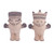 Ceramic sculptures, 'Chancay Nobility' (pair) - Two Handcrafted Chancay Ceramic Replica Sculptures from Peru (image 2a) thumbail