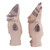Ceramic sculptures, 'Chancay Nobility' (pair) - Two Handcrafted Chancay Ceramic Replica Sculptures from Peru (image 2d) thumbail