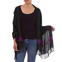 Baby alpaca blend shawl,