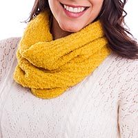 Alpaca blend infinity scarf,
