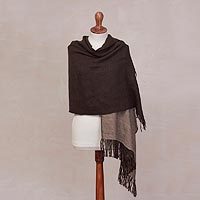 Baby alpaca shawl,