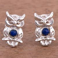 Lapis lazuli stud earrings,
