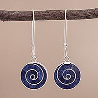 Sodalite dangle earrings,