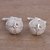 Sterling silver filigree cufflinks, 'Make a Statement' - Sterling Silver Filigree Cufflinks from Peru thumbail