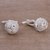 Sterling silver filigree cufflinks, 'Make a Statement' - Sterling Silver Filigree Cufflinks from Peru (image 2b) thumbail