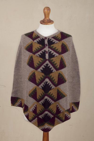 100% alpaca poncho, Crossroads