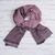 Baby alpaca and silk blend scarf, 'Options in Pink' - Baby Alpaca and Silk Blend Pink and Grey Reversible Scarf thumbail