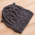 100% alpaca hat, 'Slate Braids' - Hand-Crocheted 100% Alpaca Hat in Slate from Peru (image 2b) thumbail