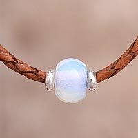 Glass pendant necklace,