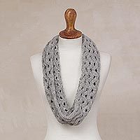 Alpaca blend infinity scarf,