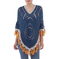 Alpaca blend poncho,