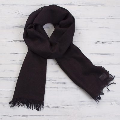 100% alpaca scarf, Midnight in the Andes