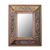 Reverse-painted glass wall mirror, 'Colonial Reflection' - Colonial Reverse-Painted Glass Wall Mirror from Peru (image 2a) thumbail