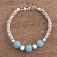 Amazonite pendant bracelet,