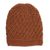 Alpaca blend hat, 'Sweet Spirals in Pumpkin' - Hand-Crocheted Alpaca Blend Hat in Pumpkin from Peru thumbail