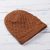 Alpaca blend hat, 'Sweet Spirals in Pumpkin' - Hand-Crocheted Alpaca Blend Hat in Pumpkin from Peru (image 2b) thumbail