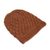 Alpaca blend hat, 'Sweet Spirals in Pumpkin' - Hand-Crocheted Alpaca Blend Hat in Pumpkin from Peru (image 2c) thumbail