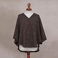100% alpaca poncho,