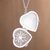 Sterling silver filigree locket necklace, 'Love's Treasure' - Handcrafted Sterling Silver Filigree Heart Locket Necklace (image 2b) thumbail