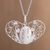 Sterling silver filigree pendant necklace, 'Heartstrings' - Handcrafted Sterling Silver Filigree Heart Pendant Necklace thumbail