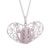 Sterling silver filigree pendant necklace, 'Heartstrings' - Handcrafted Sterling Silver Filigree Heart Pendant Necklace (image 2a) thumbail
