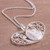 Sterling silver filigree pendant necklace, 'Heartstrings' - Handcrafted Sterling Silver Filigree Heart Pendant Necklace (image 2b) thumbail