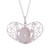 Sterling silver filigree pendant necklace, 'Heartstrings' - Handcrafted Sterling Silver Filigree Heart Pendant Necklace (image 2c) thumbail