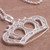 Sterling silver filigree pendant necklace, 'Princess Tiara' - Handcrafted Sterling Silver Filigree Crown Pendant Necklace (image 2b) thumbail