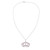 Sterling silver filigree pendant necklace, 'Princess Tiara' - Handcrafted Sterling Silver Filigree Crown Pendant Necklace (image 2c) thumbail