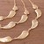 Gold plated pendant necklace, 'Princess of Gold Drops' - Three-Tiered Gold Plated Link Necklace from Peru (image 2c) thumbail
