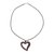 Wood pendant necklace, 'Natural Vibration' - Peruvian Handmade Heart Pendant Necklace with Reclaimed Wood (image 2c) thumbail