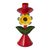 Metal candleholder, 'Margarita at Sunset' - Artisan Crafted Floral Metal Candle Holder from Peru (image 2a) thumbail