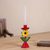 Metal candleholder, 'Margarita at Sunset' - Artisan Crafted Floral Metal Candle Holder from Peru (image 2b) thumbail
