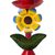 Metal candleholder, 'Margarita at Sunset' - Artisan Crafted Floral Metal Candle Holder from Peru (image 2d) thumbail