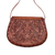 Leather sling, 'Fairy Dance' - Handcrafted Colonial Leather Sling Handbag from Peru (image 2c) thumbail