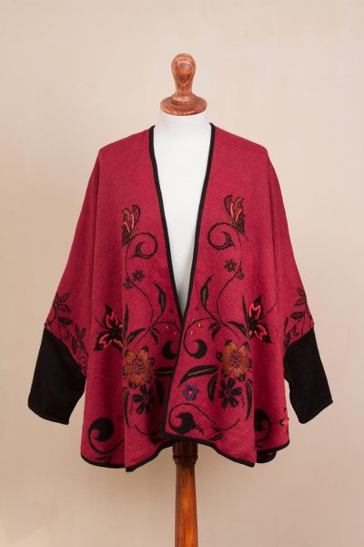 100% baby alpaca sweater-jacket, Glorious Day