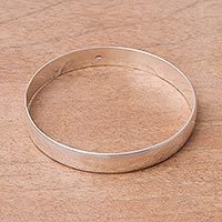 Sterling silver bangle bracelet,