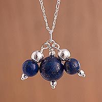 Lapis lazuli pendant necklace,