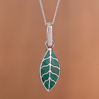 Chrysocolla pendant necklace,