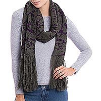 100% alpaca scarf,