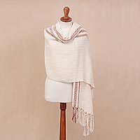Alpaca blend shawl,