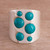 Chrysocolla cocktail ring, 'Dramatic Intrigue' - Chrysocolla and Sterling Silver Cocktail Ring from Peru thumbail