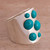 Chrysocolla cocktail ring, 'Dramatic Intrigue' - Chrysocolla and Sterling Silver Cocktail Ring from Peru (image 2b) thumbail