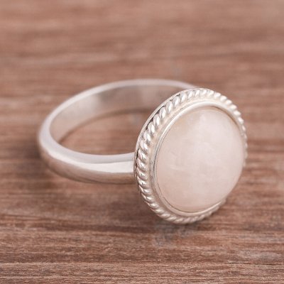 Agate Single Stone Cocktail Ring Crafted in Peru