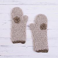 Alpaca blend mittens,